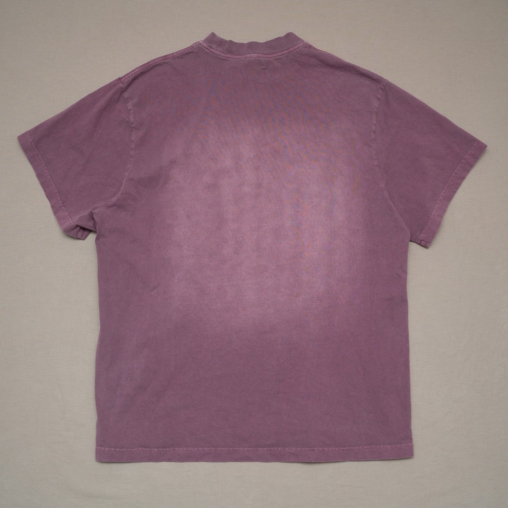 Silent Vortex Faded Purple Like Water Oversized Heavyweight T Shirt XL - Picture 6 of 7